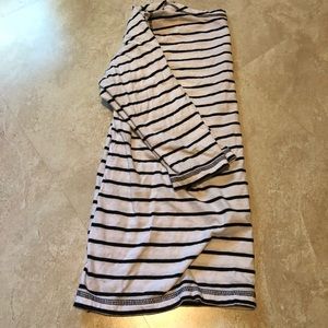 3/4 sleeve striped top